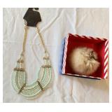 Beautiful Necklace and Furr Key Chain