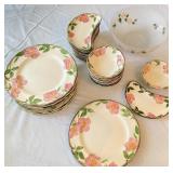 Fransiscan Rose Plates ++