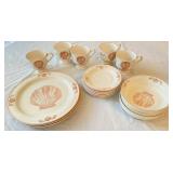 Sangostone Pink Sea Shell Dishware