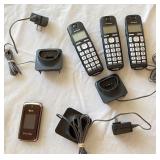 3 Pcs. Cordless Home Phones & Charging Bases