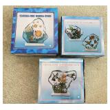 3 Pcs. NIB Crystal & Stone Decor