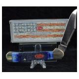 Case XX Blue Copperlock Pocket Knife