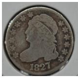 1827 U.S. Silver Draped Bust Dime