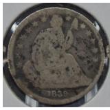 1839 U.S. Silver Seated Liberty Dime