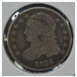 1834 U.S. Silver Draped Bust Dime