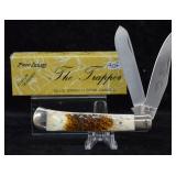 Frost Cutlery Blue Smooth Bone 2-Blade Trapper