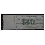 1861 Confecerate $40 Bond Certificate