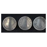Handmade Liberty Head Nickel Rings; 2 Pcs.