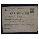 WWII U.S. Ration Stamps, Booklet