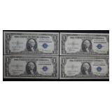 1935 $1 Silver Certificates UNC. Seq. Serial #