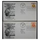 Mahatma Ghandi History; Philatelic, Postal FDC