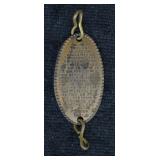 Elongated Wheat Cent Lords Prayer Bracelet Charm