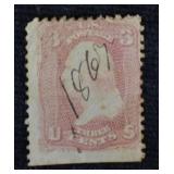 1861-62 Civil War Stamp, U.S. Philatelic, Postal H
