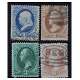 1873 Stamps, w/ Secret marks U.S. Philatelic, Post
