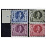 WWII Nazi Germany Hitler Stamps, Philatelic NM