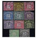 British Postage Due Stamps, Philatelic, Postal