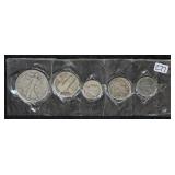 US Type Coin Set - Silver Coins