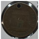 1844 Montreal Canada Half Penny Bank Token