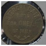 Sterchi Dairy Milk Pint Token