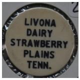 Livona Dairy Strawberry Plains, TN 10¢ Token
