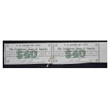 1861 Uncut Confederate $40 Bond Certificates