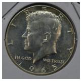 1965 Silver Kennedy Half Dollar