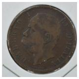 1894 Italy 10 Centesimi Coin