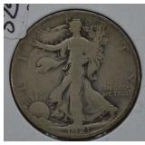 1921 S Walking Liberty Silver Half Dollar