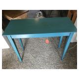 Modern Turquoise Colored Sofa Table