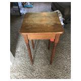 Small Oak Candle Stand Table