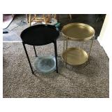 2 Round Plant stands