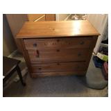 3 Drawer Chestnut East Lake Style Dresser
