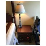 Pair of Matching Penn. House Nightstands & Lamps