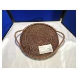 The Pampered Chef Woven Round Tray