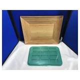 The Pampered Chef Wooden Tray & Choc. Mold