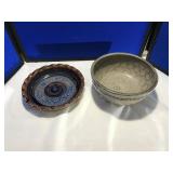 Pottery: One Bowl & One Pie Plate
