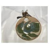 Dog Hill Pottery Cheese Dish w/ Knife