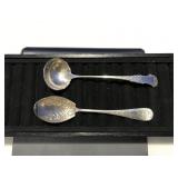 2 Sterling Spoons Total Weight 41 Grams
