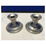 Sterling Silver Weighted Candle Sticks