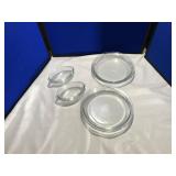 4 Pie Plates & 4 Oval Bowls by Pyrex