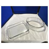 2 Casserole Dishes by Anchor Hocking