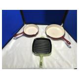 Enamel Cast-Iron Pans by Technique