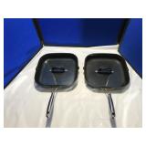 2 11" Fry Pans w/ Presses by Tequnieque