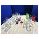 Selection of Glasses & Plastic Cups