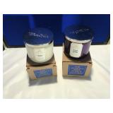 2 White Barn Candles: Blk Cherry Merlot & Vanilla