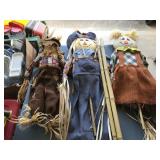 3 Fall Scarecrows
