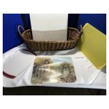 Basket & 4 Cutting Boards