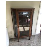Tiger Oak Curved Glass Sides China