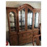 Oak 2 Piece China Cabinet By Thomasville