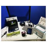 Section of electronics to include a Eee Pc, Kindle